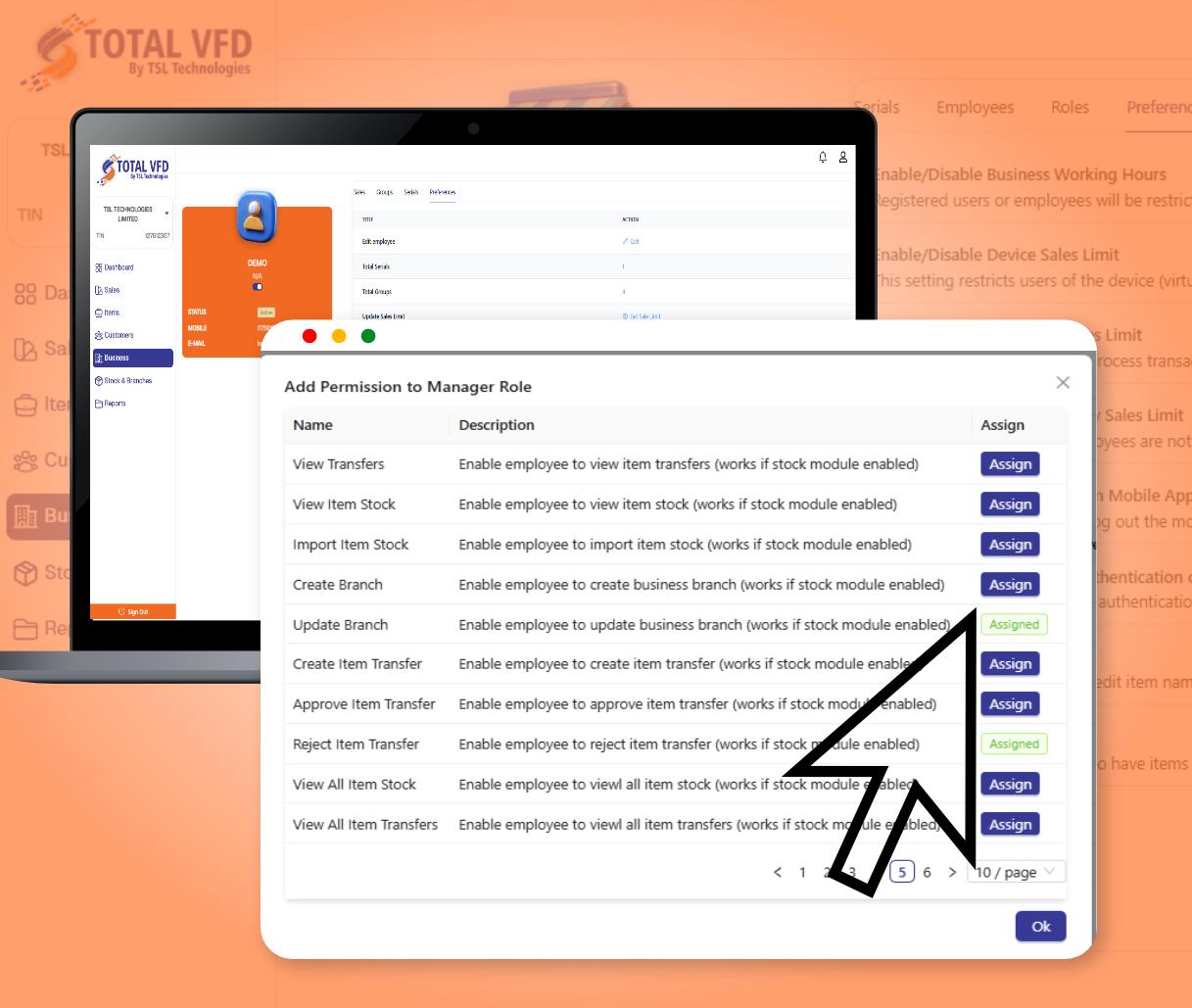 Assign Roles and Permissions